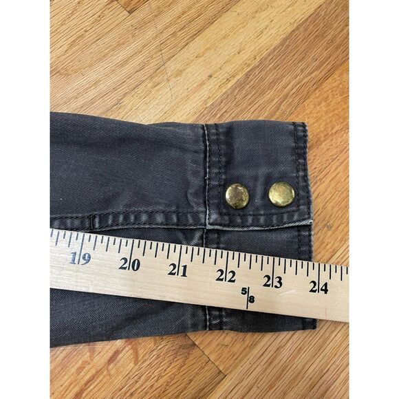 J.Crew Relaxed Boyfriend Field Jacket Women’s XS Brown Olive Cotton Snap Front - Picture 8 of 10